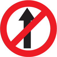 MANDATORY ROAD SIGN - NO ENTRY-Learners license test online