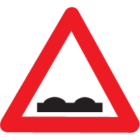 CAUTIONARY SIGNS - Hump or Rough Road