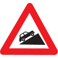 CAUTIONARY SIGNS - STEEP ASCENT