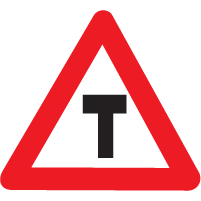 CAUTIONARY SIGNS - T Intersection