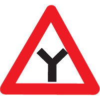 CAUTIONARY SIGNS - Y Intersection 