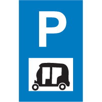 INFORMATORY SIGNS - Parking Lot Auto Rickshaws