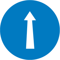 MANDATORY ROAD SIGN - COMPULSORY AHEAD ONLY-01