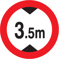 MANDATORY ROAD SIGN - HEIGHT LIMIT-01