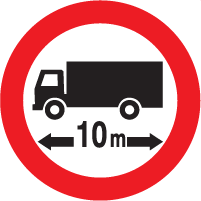 MANDATORY ROAD SIGN - LENGTH LIMIT-01
