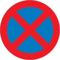 MANDATORY ROAD SIGN - NO PARKING OR STANDING-01