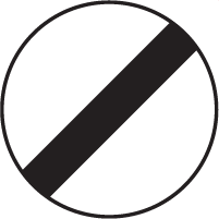 MANDATORY ROAD SIGN - RESTRICTION ENDS-01